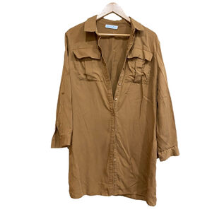 Primark Cares mustard lyocell shirt dress/ tunic size 6